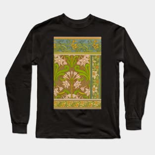 Vintage Flower Design Long Sleeve T-Shirt